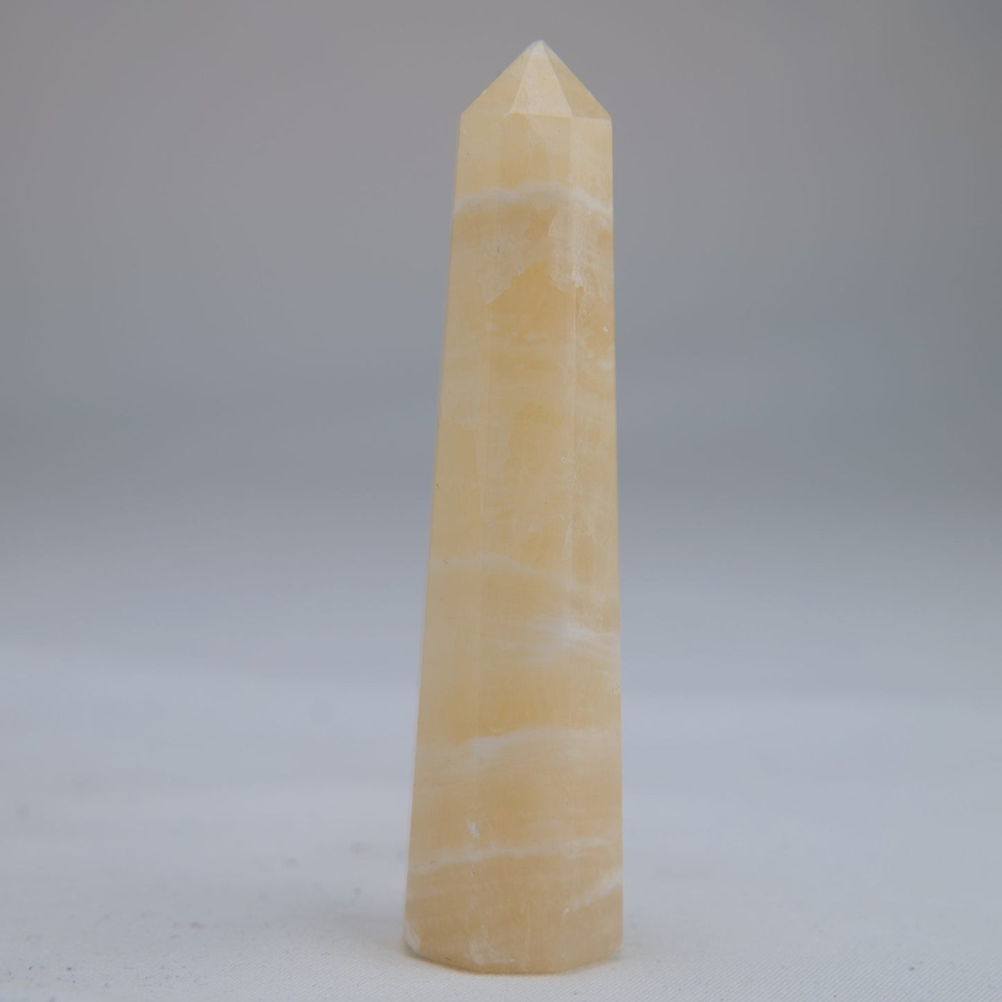 Yellow Banded Calcite Tower 80mm 43g - Luna Panther