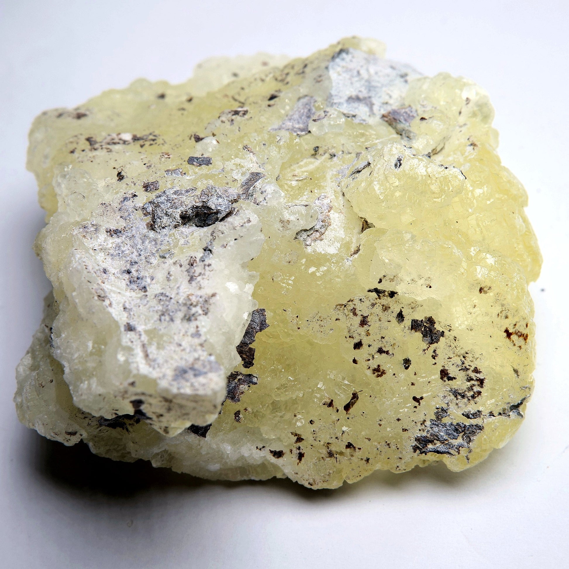 Yellow Brucite on Matrix - 223g - Luna Panther
