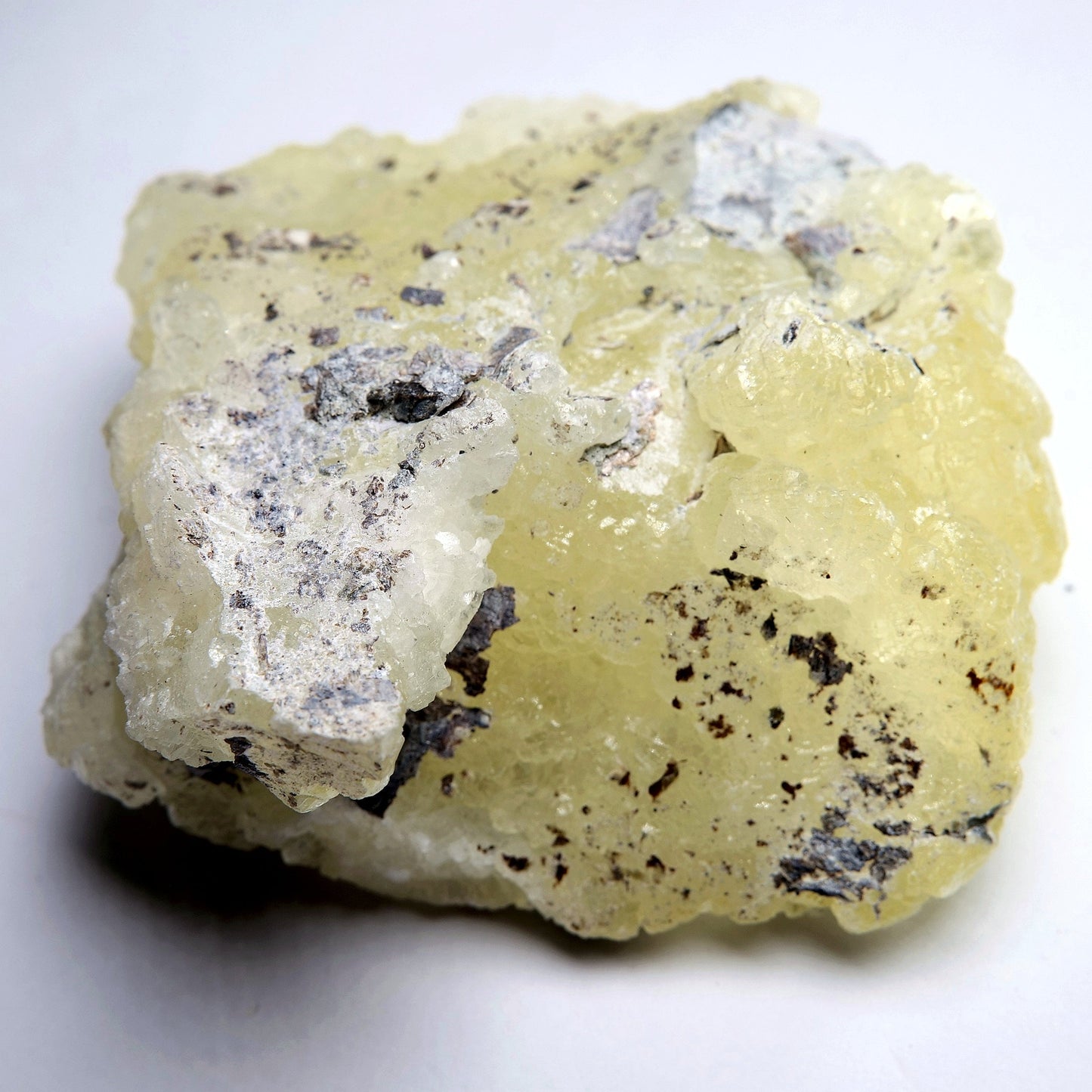 Yellow Brucite on Matrix - 223g - Luna Panther