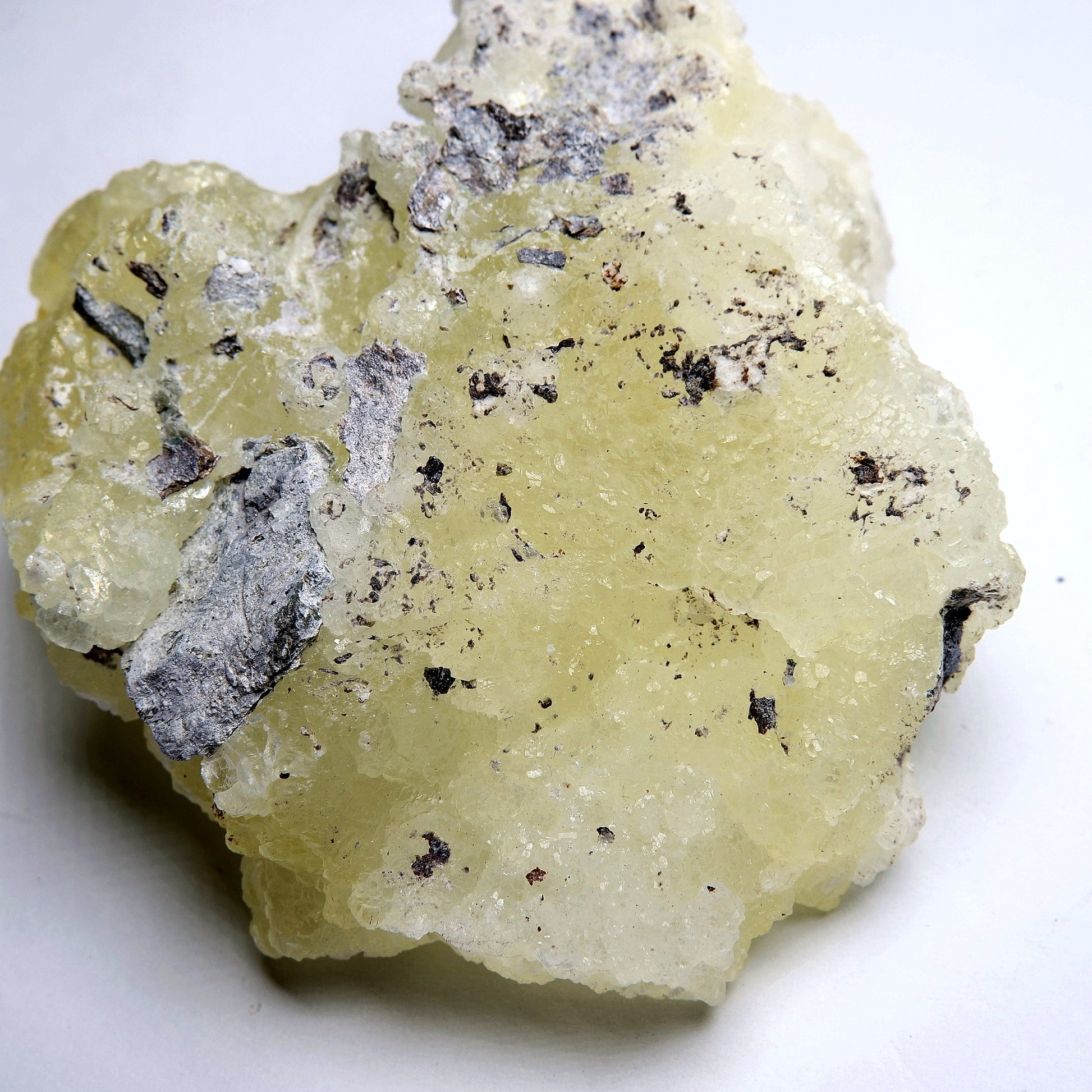 Yellow Brucite on Matrix - 223g - Luna Panther