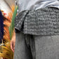 Yoga and Festival Pants - Thai Fisherman Mandala Mantra on Grey - Luna Panther