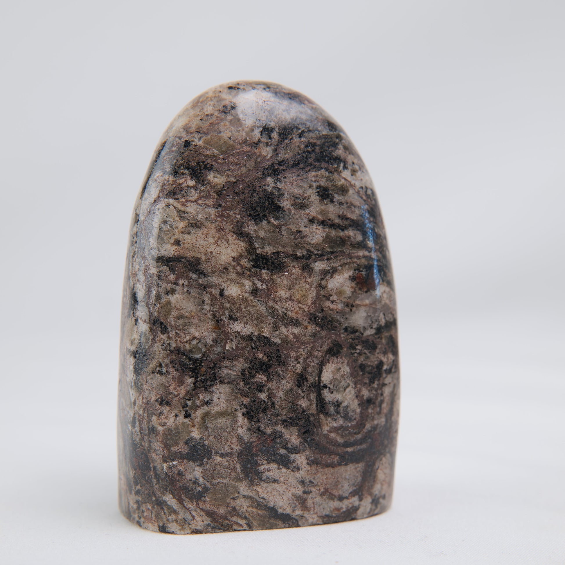 Zebra Calcite Freeform — 248 g (80 mm) - Luna Panther
