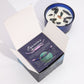 Zodiac Crystal Candle with Gemstone Bracelet - Aquarius - Luna Panther