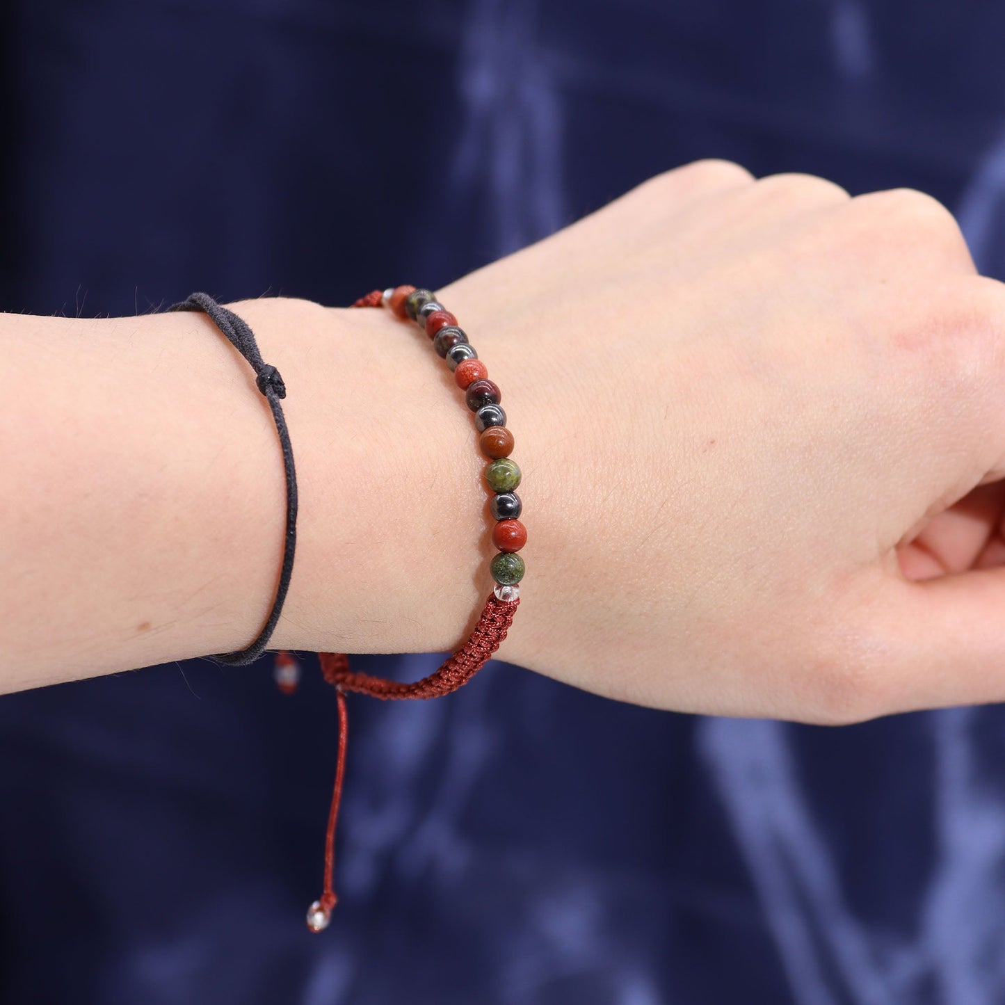 Zodiac Crystal Candle with Gemstone Bracelet - Aries - Luna Panther