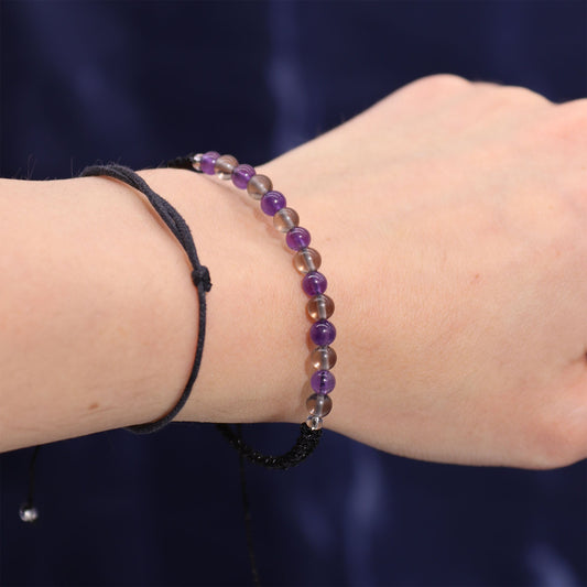 Zodiac Crystal Candle with Gemstone Bracelet - Capricorn - Luna Panther alternate view