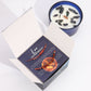 Zodiac Crystal Candle with Gemstone Bracelet - Leo - Luna Panther