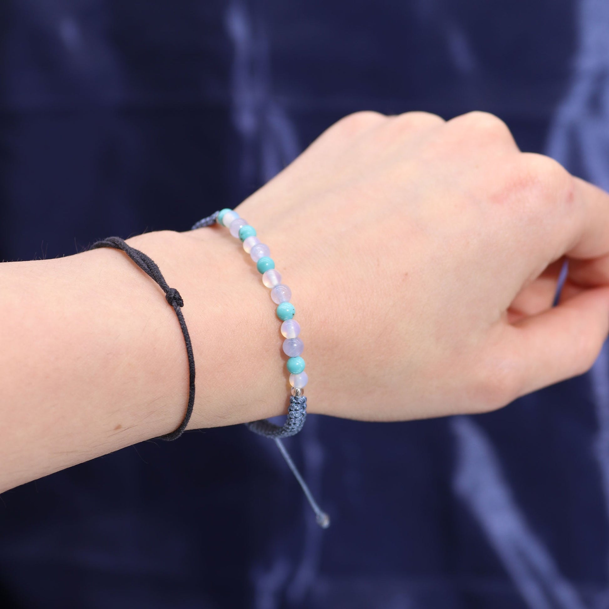 Zodiac Crystal Candle with Gemstone Bracelet - Pisces - Luna Panther